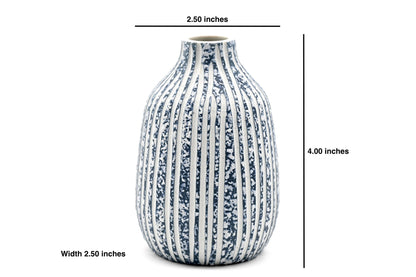 431W16BLUE ADAM MINI L - Handcrafted Porcelain Bud Vase - r. h. ballard shop & gallery