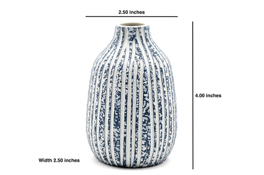 431W16BLUE ADAM MINI L - Handcrafted Porcelain Bud Vase - r. h. ballard shop & gallery