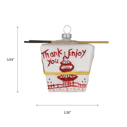 Chinese Take Out Holiday Ornament