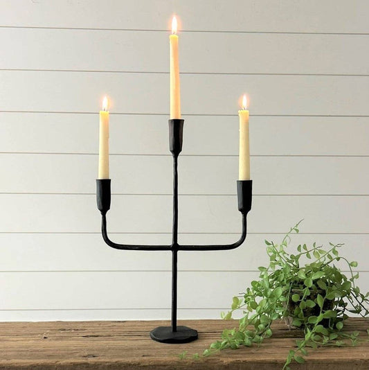 Hand Forged Metal Candelabra