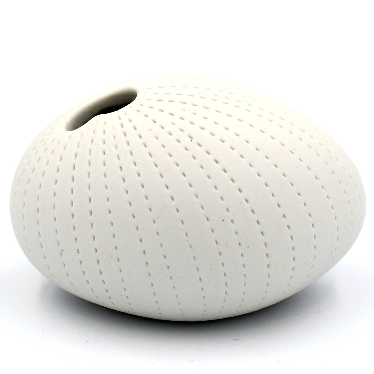 159WH13 PEBBLE MINI S-Handcrafted Porcelain Bud Vase