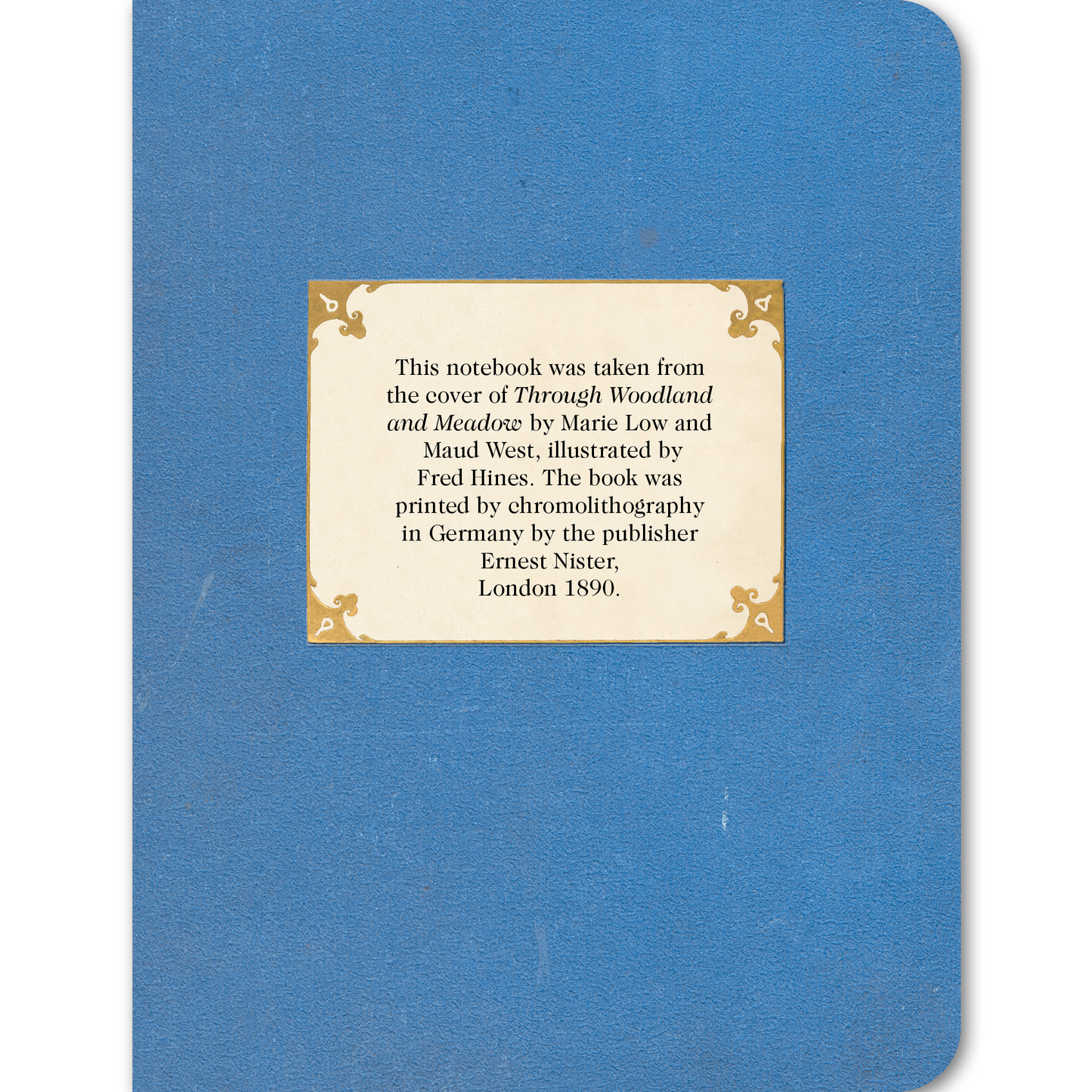 White Roses on Blue - Vintage Book Cover Notebook - r. h. ballard shop & gallery