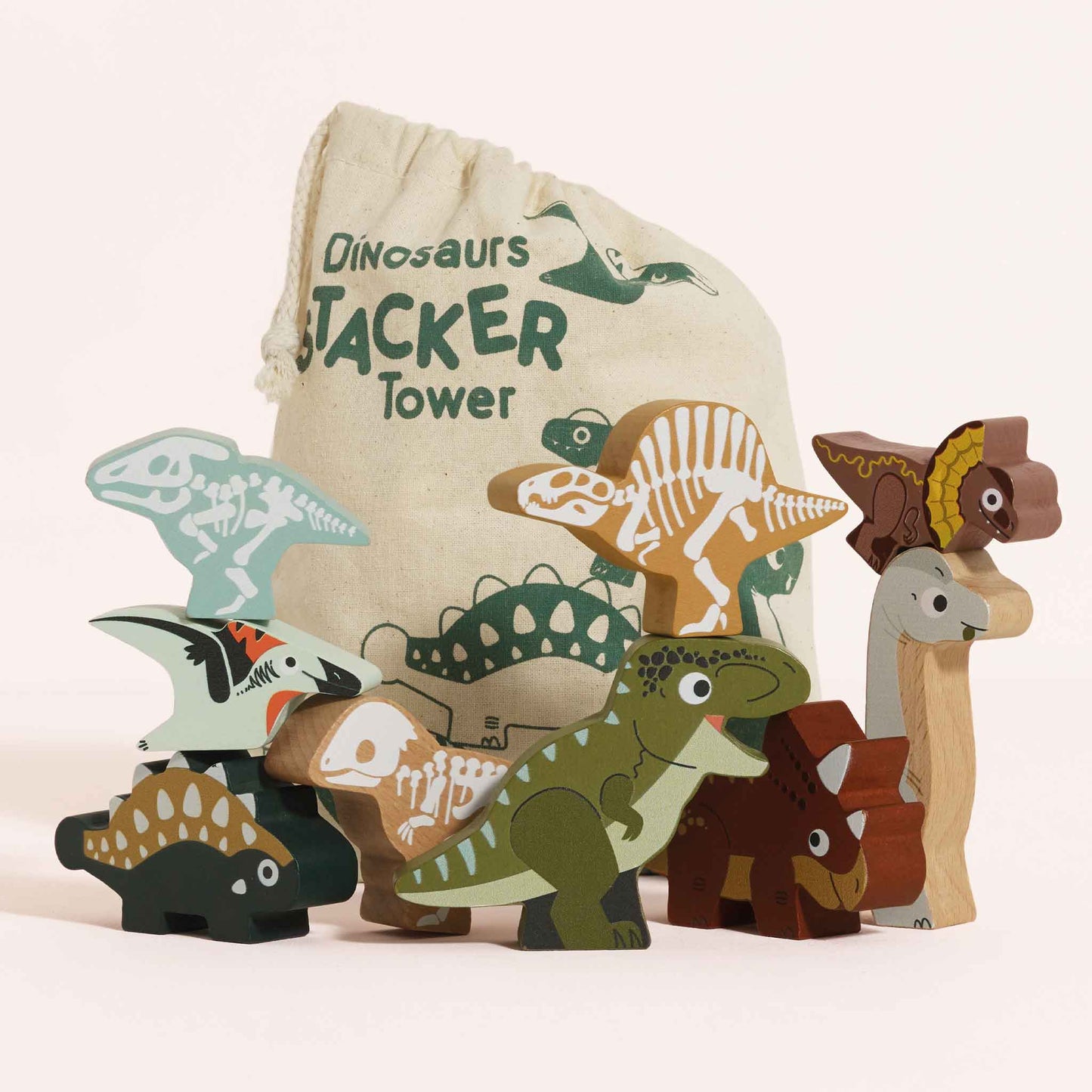 Stacking Dinosaurs with Bag - r. h. ballard shop & gallery
