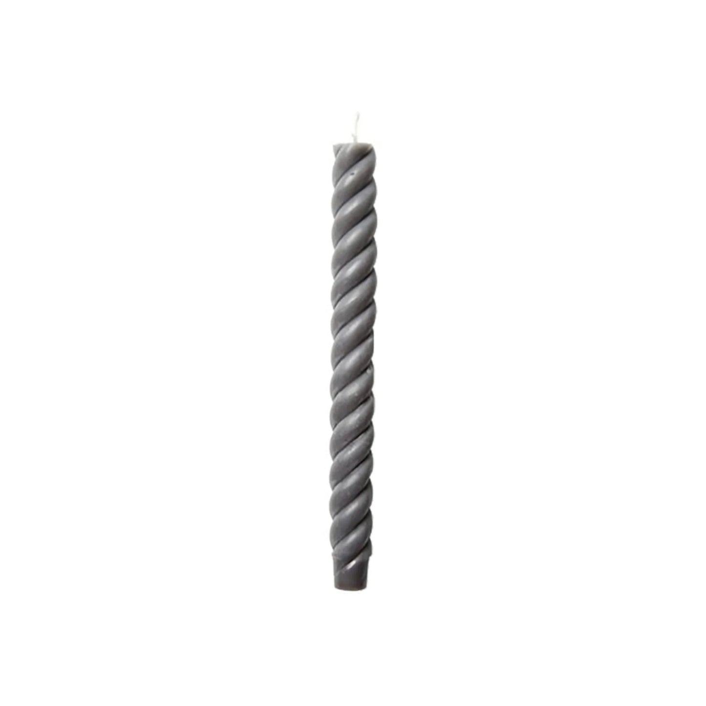 Gray Beeswax Rope Taper 10", Set of 2