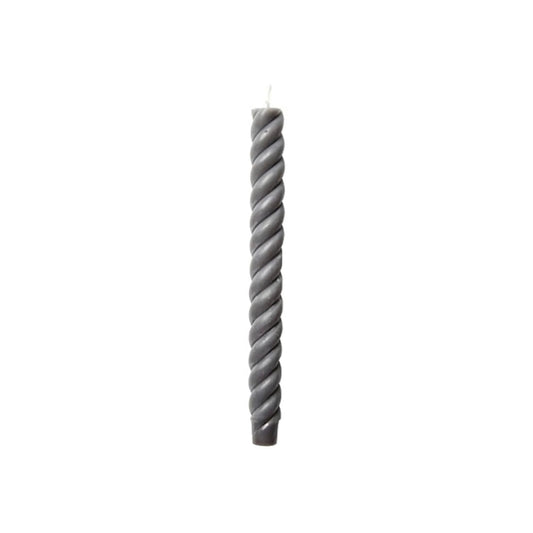 Gray Beeswax Rope Taper 10", Set of 2