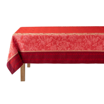 Gipsy Red COATED Tablecloth, 69" x 126"