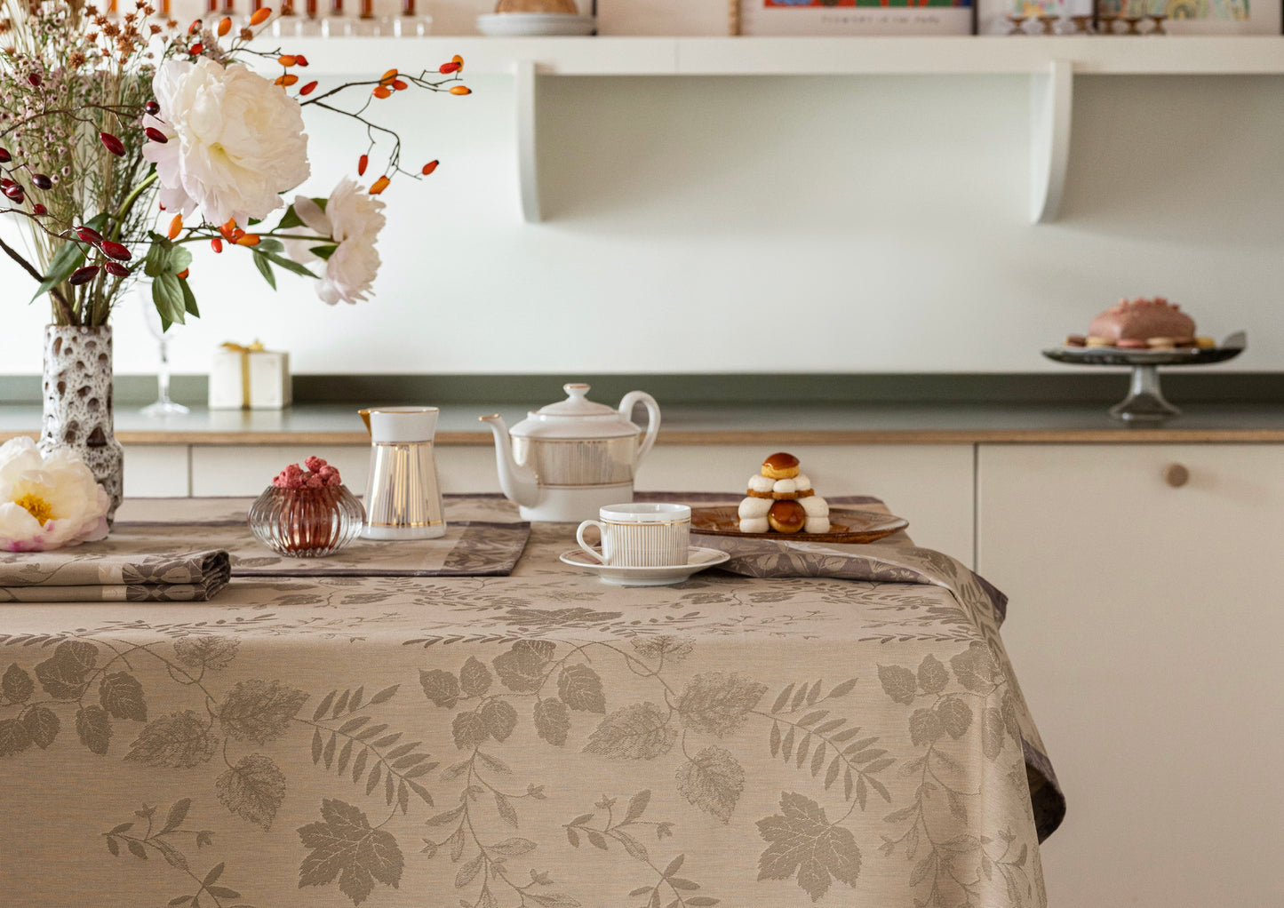 NEW! Manor Lane Beige COTTON Collection