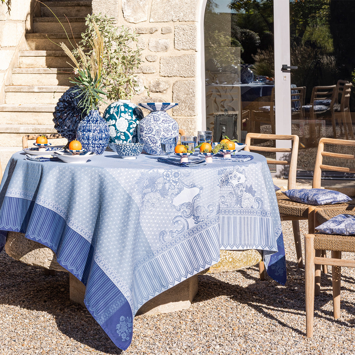 Acrylic Coated Tablecloths | Jacquard Francais Tablecloth | R.H