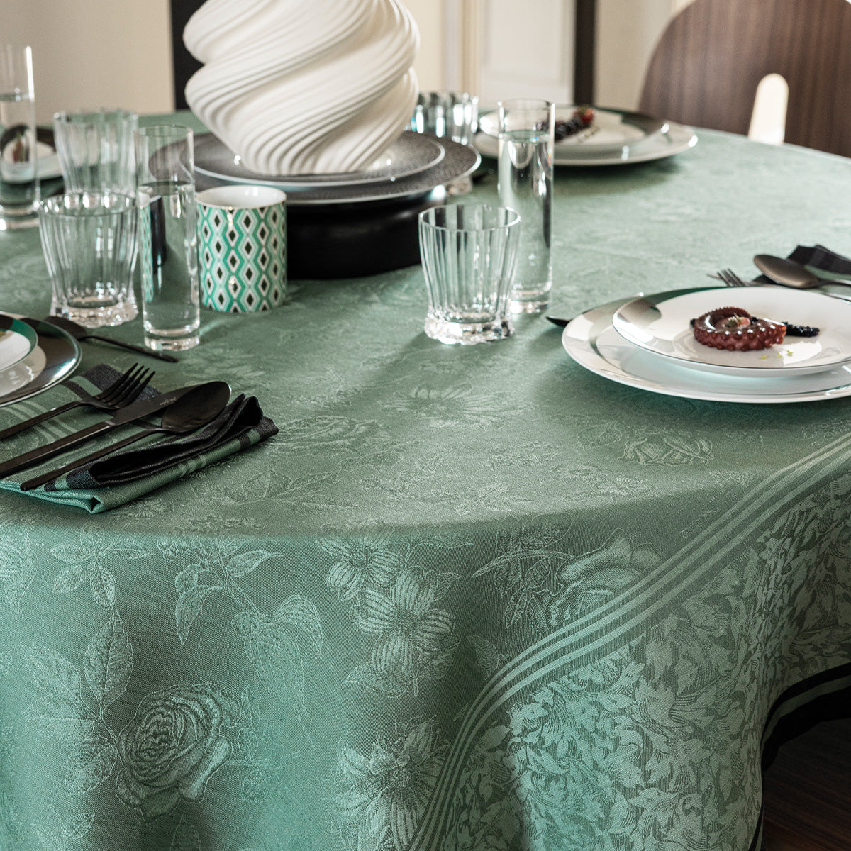 NEW! Romance Green Cotton/Linen