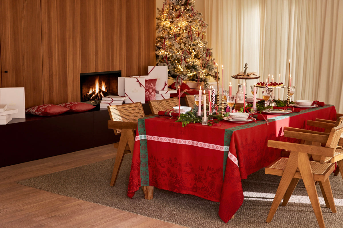 NEW! Limited Edition Sous Les Etoiles Holiday Red COTTON Collection - r. h. ballard shop & gallery