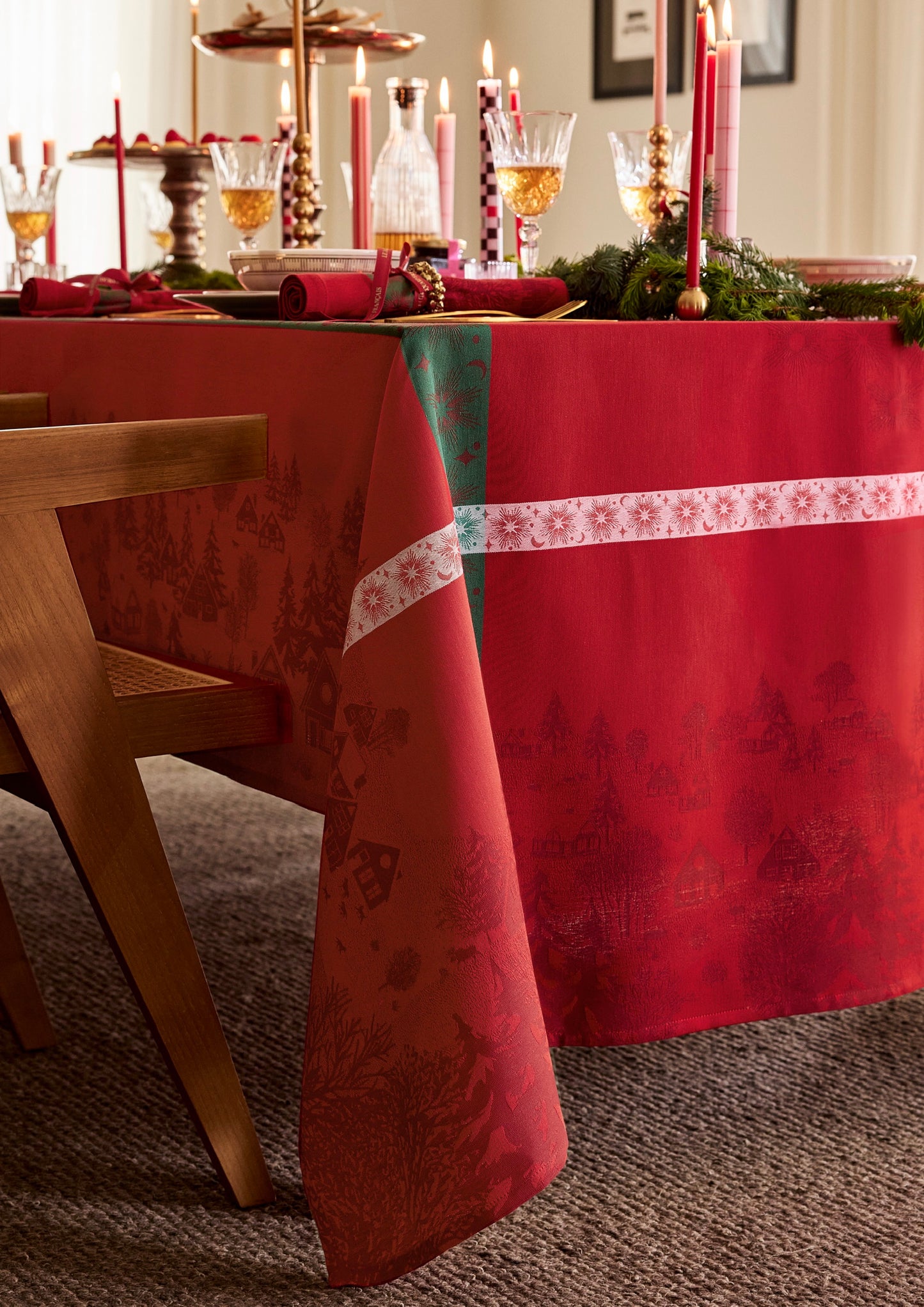 NEW! Sous Les Etoiles Red COTTON Collection