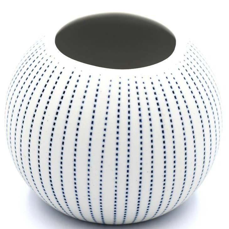 Petra Blue and White Porcelain Bud Vase