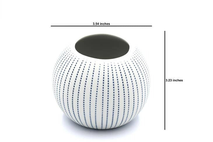 Petra Blue and White Porcelain Bud Vase