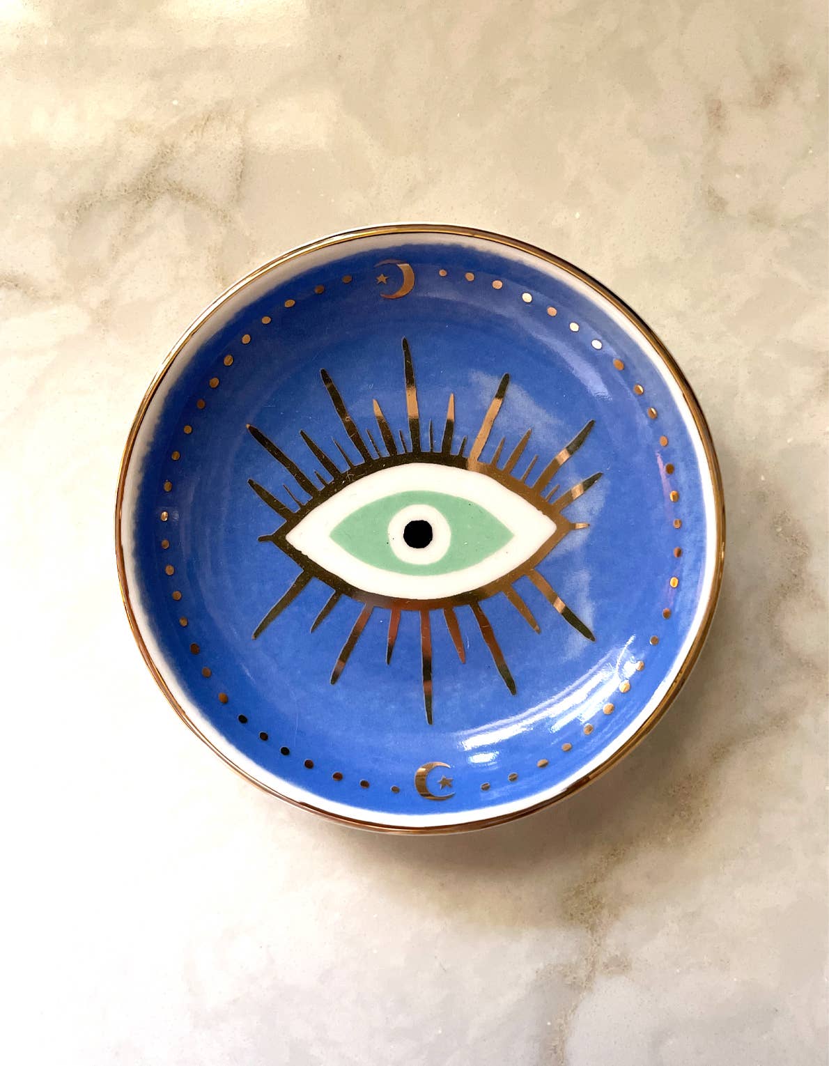 Porcelain Trinket Dish | Evil Eye - r. h. ballard shop & gallery