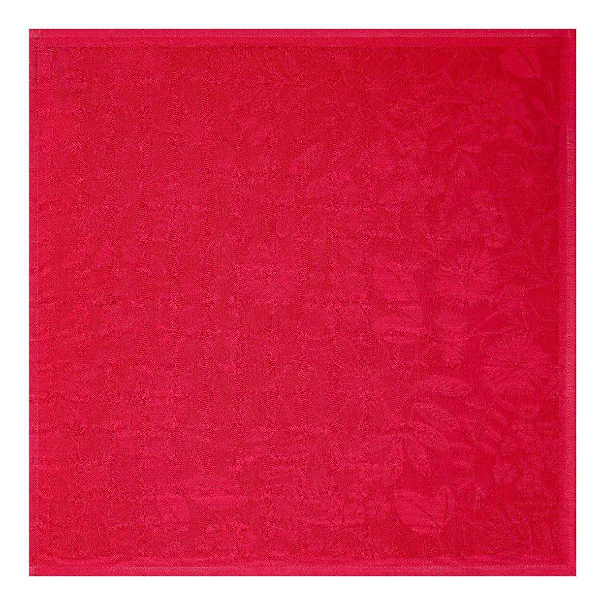 Cottage Cozy COTTON Red Plain Napkin - Set of 2