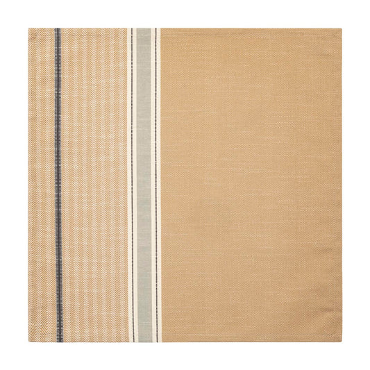 Textured fabric with horizontal stripes on a white background