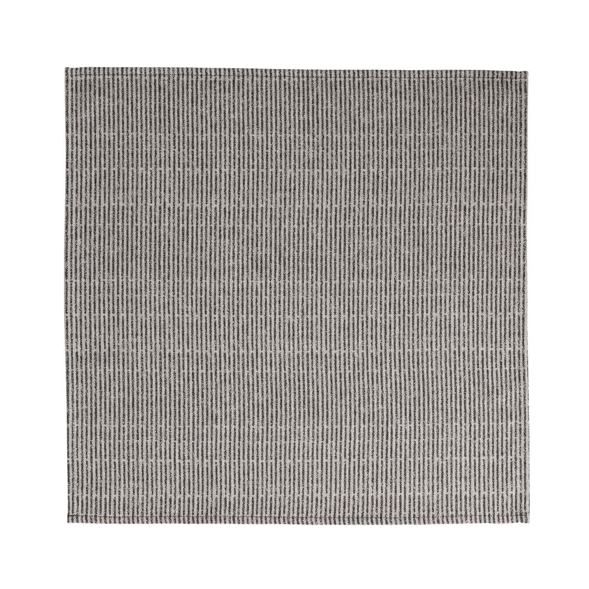 NEW! Empreintes Rayures Black Cotton Napkin - Set of 2