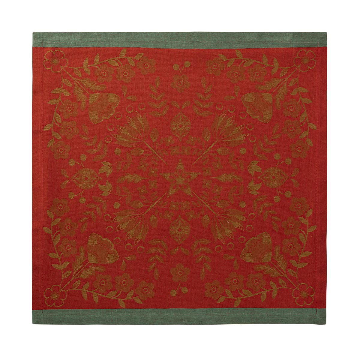NEW! Holiday Feerie Cotton Red Napkin - Set of 2