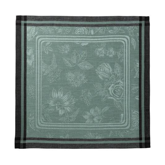 NEW! Cotton/Linen Romance Green Napkin - Set of 2