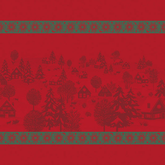 NEW! Sous Les Etoiles Red Cotton Napkin - Set of 2