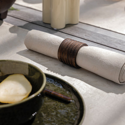 NEW! Vegetal Mood White COATED Tablecloth