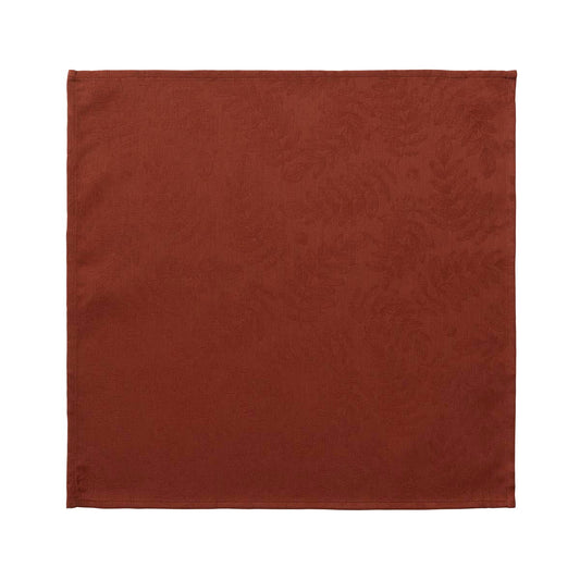 NEW! Vegetal Red Brick Cotton Napkin - Set of 2