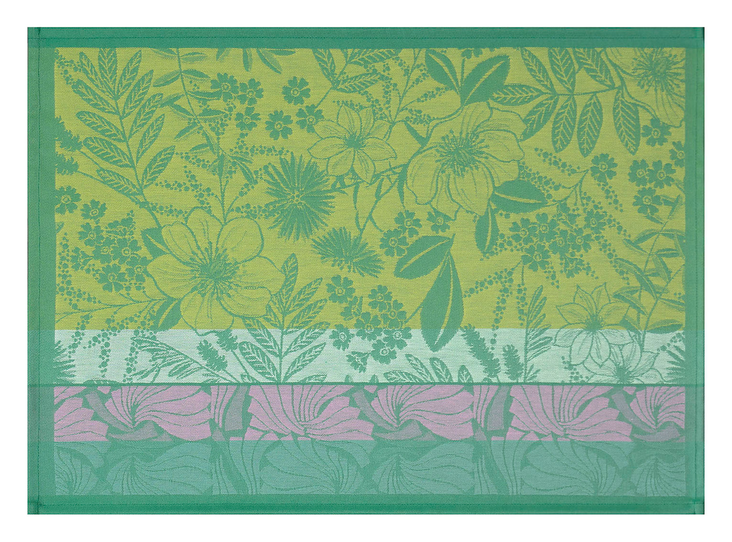 New! Cottage Cozy Green, Set of 2 Coated Placemats