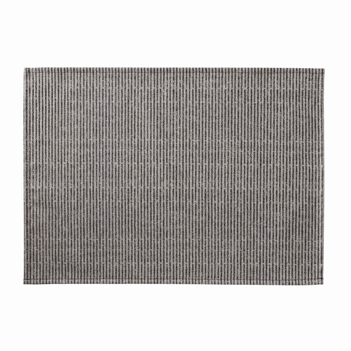 NEW Empreintes Rayures Black Placemat COATED, Set of 2