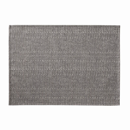 NEW Empreintes Rayures Black Placemat COATED, Set of 2