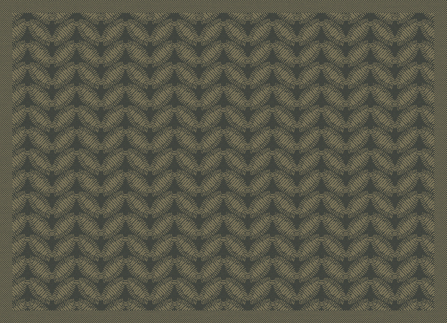 NEW! Sulawesi Feuillage Green Coated Placemats, Set of 2