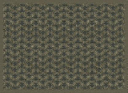 NEW! Sulawesi Feuillage Green Coated Placemats, Set of 2