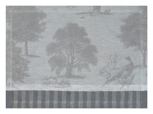 Souveraine Silver LINEN Placemats, Set of 2
