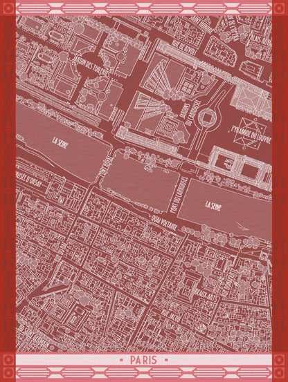 NEW! A Vol d'Oiseau Red, Paris Map - r. h. ballard shop & gallery