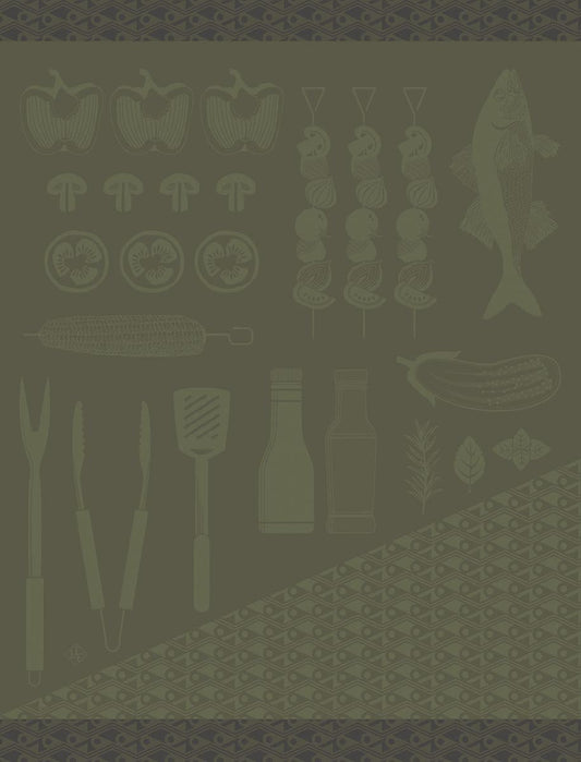 NEW! Braise Green Tea Towel