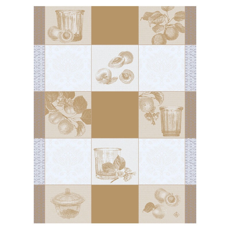 Confitures Carreaux Beige Towel