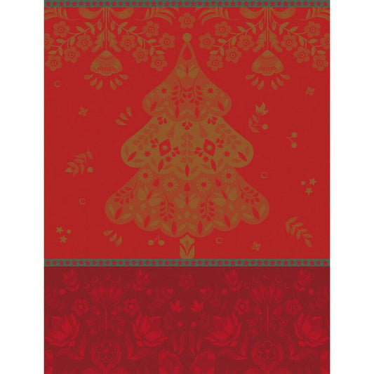 NEW! Holiday Feerie Red Tea Towel