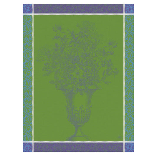 Callas Blue Cotton French Jacquard Dish Towel