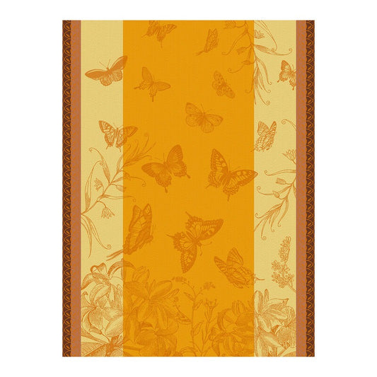 Jardin des Papillons Orange Towel