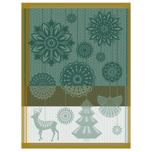 NEW! Holiday Lumieres D’Etoiles Green Towel