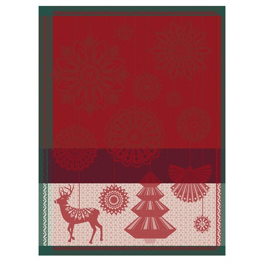 NEW! Holiday Lumieres D’Etoiles Red Towel