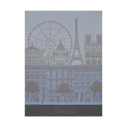 Paris Panorama Azure Towel