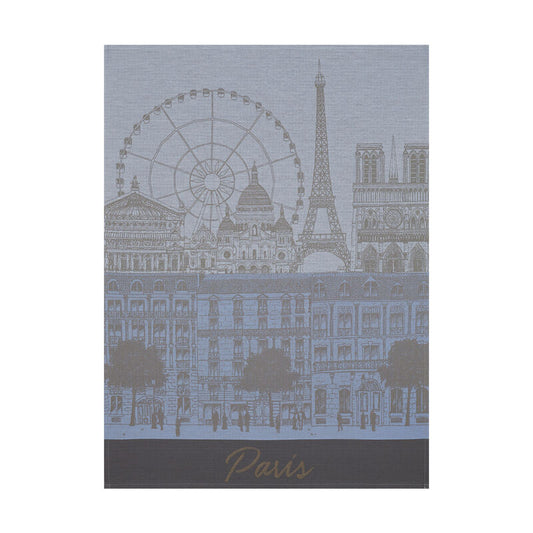 Paris Panorama Azure Towel