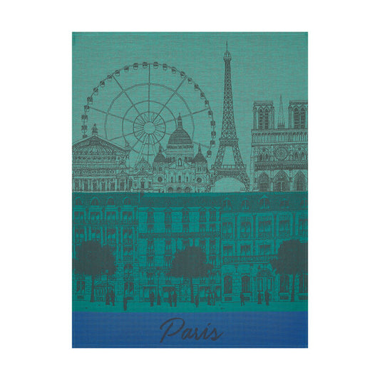 Paris Panorama Garden Towel