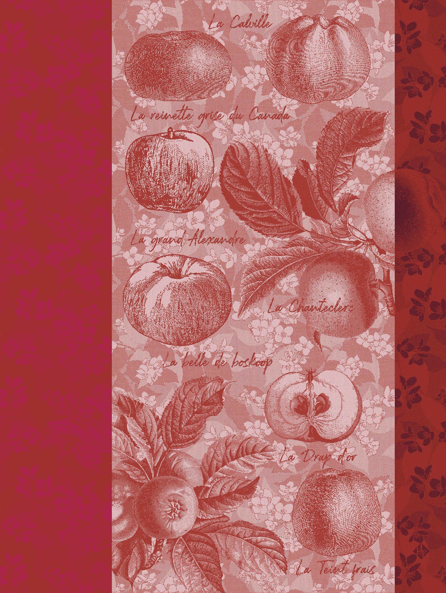 NEW! Pommes Croquer Pippin Red Towel