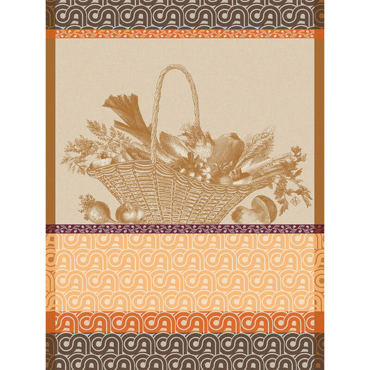 NEW! Potager D’Hiver Orange Tea Towel