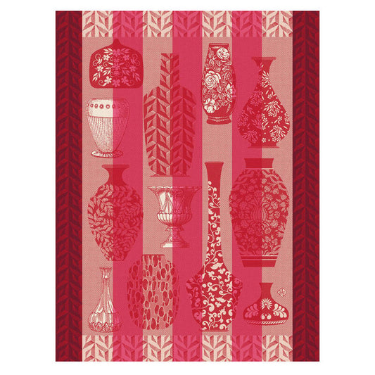 NEW! Poteries Pink Tea Towel