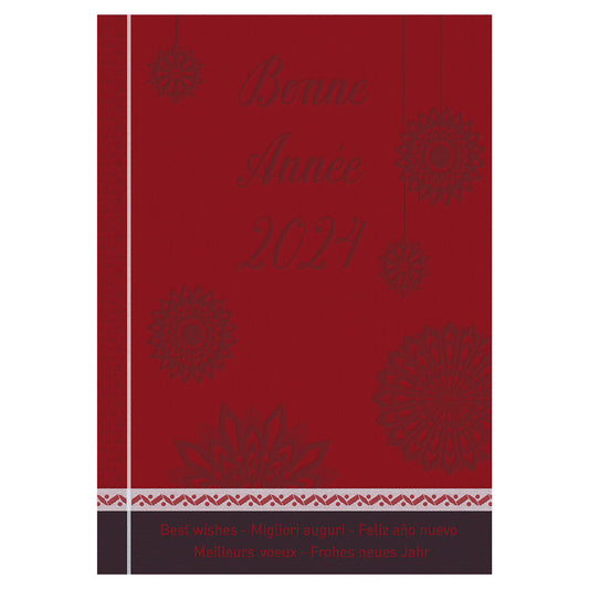 Voeux Best Wishes 2024 Red Towel