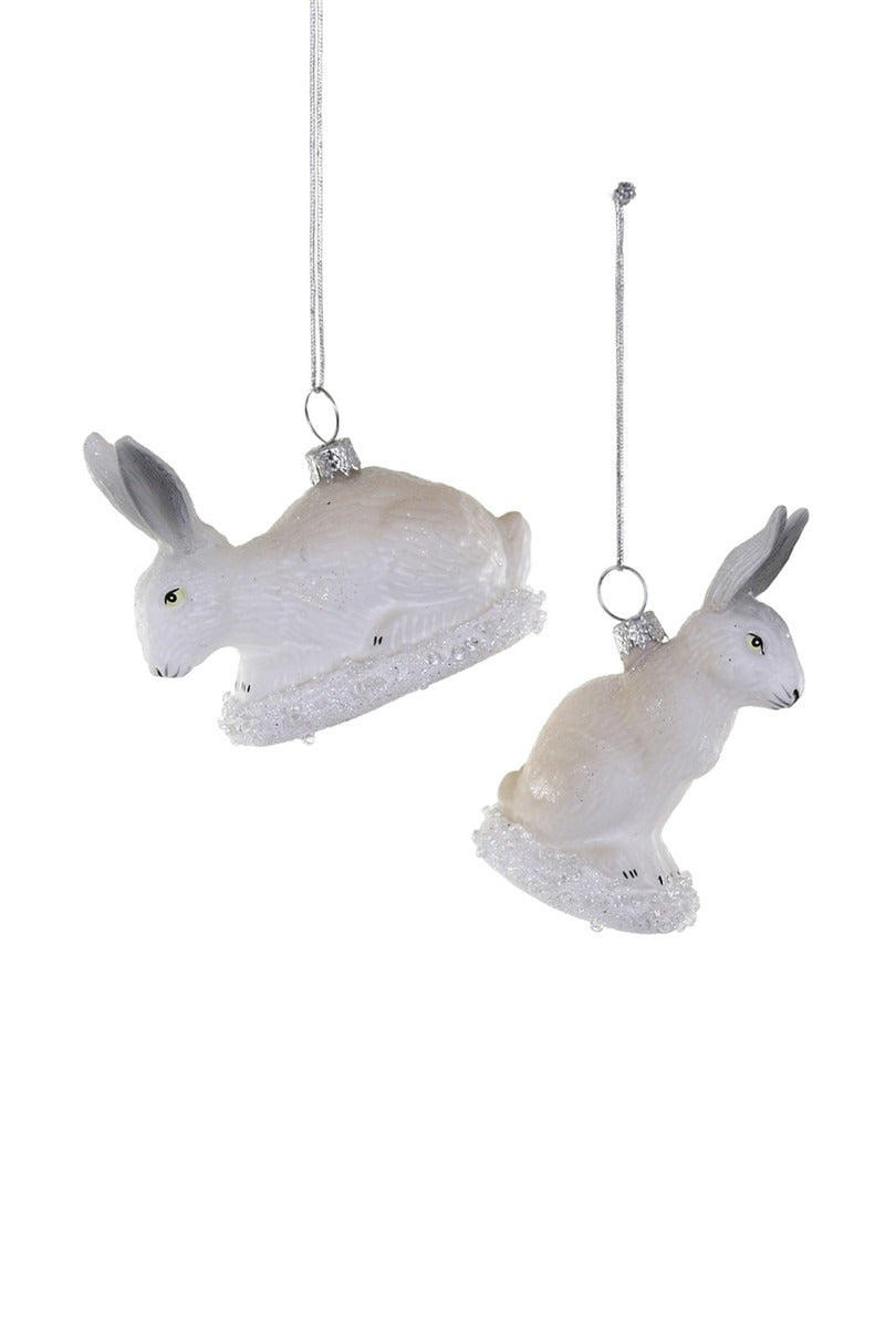 white rabbit ornaments