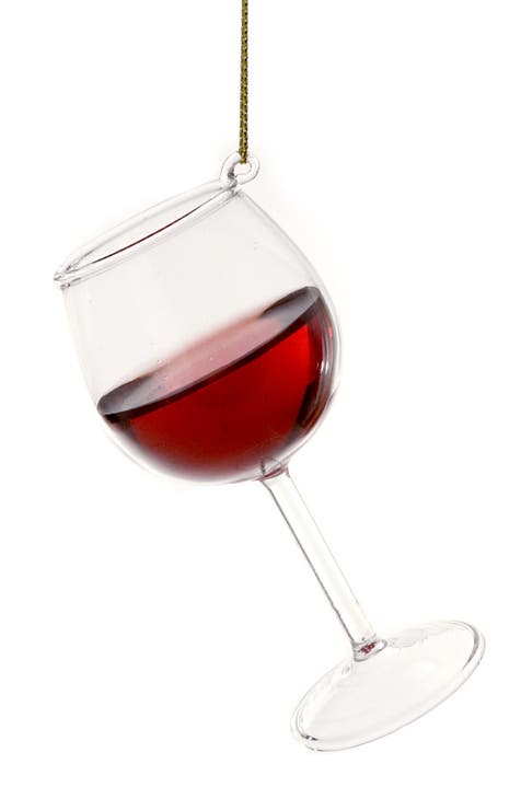 Red Wine Glass Ornament