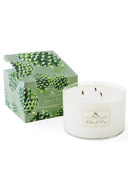 Roland Pine 3-Wick Soy Candle